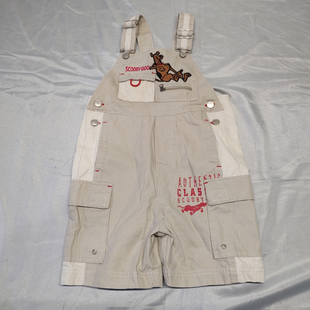 Scooby-Doo Toddler Beige Overalls Size 4T
